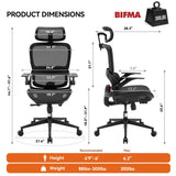 SIHOO B100 Mesh Office Chair, Comfy Ergonomic Office Chair