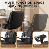 OFIKA Criss Cross Chair with Wheels,Cross Legged Office Chair