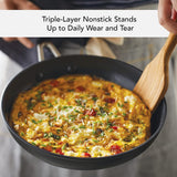 Hard Anodized Induction Nonstick Frying Pan Set With Lid, 3-Piece | Matte Black KitchenAid