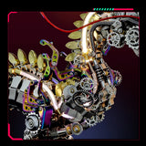 OBIOCKIDAY 3D Metal Puzzle for Adults, 3D Metal Tiger Model Kit, 3D Metal Steampunk Mechanical Tiger 3D Puzzle Kit 3D Jigsaw Puzzle, 2030+PCS DIY Assembly 3D Metal Animal Model Gift