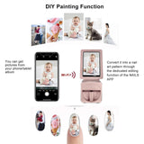 Electric Nail Art Printing Machine,3D Touch Screen Mobile Nail Printing Machine w/10.1" Screen Display