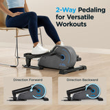 JLL Elliptical Exercise Machine Portable Stand Up with Resistance Bands, Compact Under Desk Pedal Exerciser & Trainer for Home Office
