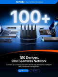 Tenda WiFi 7 Router BE7200 – Dual-Band High-Speed Wireless Internet Router with 2×2.5G Ports