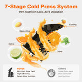 Cold Press Juicer, 5.5inch Wide Feed Chute Juicer Machine, Slow Masticating Juicer for Whole Vegetables & Fruits, Gray