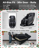 EASPEARL 2026 Massage Chair Full Body,Auto Extendable Footrest,53.15in SL-Track Zero Gravity Full Body Massage Chair with Heat,LCD Screen, Airbags, Bluetooth & APP Control, Shiatsu & Thai Stretch