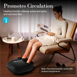 CuPiLo Foot Massager with Heat FSA Eligible HSA, Shiatsu Feet Massager with Remote Control, Multi-Level Compression Deep Knead Foot Massage for Neuropathy & Plantar Fasciitis, Gifts for Women Men