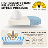 downluxe Indoor Chair Cushions for Dining Chairs, Soft and Comfortable Textured Foam Kitchen Chair Pads