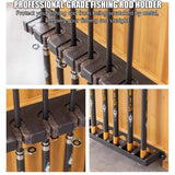 KK-GAL Deluxe Fishing Rod Holder, Space-Saving Fishing Rod Display Stand Rack, Fishing Gear Equipment Organizer Storage for Garage, Vertical Fish Pole Organizer,3 layers 70cm