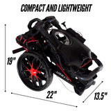 Bag Boy Nitron 3 Wheel Golf Push Cart, Easy 1 Step Open and Fold, Scorecard Console, Beverage Holder Bag Boy