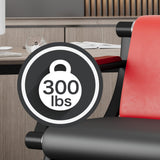 Waiting Room Bench, Office Furniture Reception Chairs with Arms (Red&Black,3 Seat) wonline