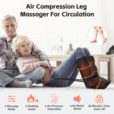SHINE WELL Leg Massager with Heat and Compression, Legs Massage for Circulation and Pain Relief, Foot and Calf Massager for Swelling, Heated Air Compression Machine, Wellness Gift for Mom Dad