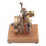 MechPuConToy Engine Model Kit That Runs, Vertical Single Cylinder Four Strokes OHV Engine Model with Water Cooling and Speed Limit Mechanism
