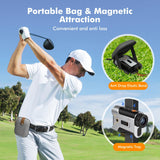 LAZYCAT Golf Rangefinder with Slope, 1200 Yards Laser Range Finder Golfing Dimmable, 7X Magnification, Flag Lock Vibration