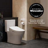 TOTO® WASHLET® S5 Electronic Bidet Toilet Seat with Instantaneous Water Heating, PREMIST and EWATER+ Wand Cleaning, Elongated, Sedona Beige - SW3446#12