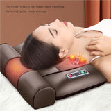 Heated Massage Mat with 10 Vibrating Nodes, Full Body Relaxation for Neck & Back Pain Relief, Adjustable Pillows & Heating Pads for Ultimate Comfort