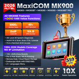 Autel MaxiCOM MK900 Bidirectional Scanner: 40+ Services 3000+ Active Tests
