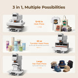 HTVRONT A100 3 in 1 Auto Heat Press Machine Bundle