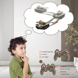 BEAURE Remote Control Tank for Kids, M41A3 American Army Battle Programmable RC Tanks with Lights & Realistic Sounds, RC Military All Terrain Off-Road Vehicles, Great Gift Tank Toy for Boys