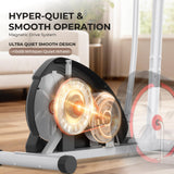 ANCHEER Elliptical Exercise Machine, Elliptical Machine for Home, Hyper-Quiet Smooth Magnetic Driving System, Elliptical Trainer with 15.5"-20" Stride, 350LBS Capacity with Multiple Resistance Levels