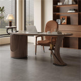 LIAN16PENG Curved Executive President Desk Office Computer Table Office