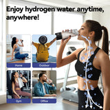 OEOP Hydrogen Water Bottle, 2200PPB in 3 Mins Hydrogen Water Generator, SPE PEM Technology, 14oz Portable Hydro Water Machine for Home, Travel, Gym | Best Health Gift for Family & Friends