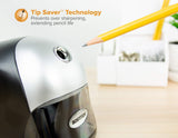 Electric Pencil Sharpener with Auto Stop & Bostitch 3 Hole Punch, 40-Sheet Capacity, Squeeze Technology Bostitch