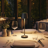 CORDIVA Cordless Table Lamp, Aluminum Rechargeable Dimmable LED Desk Lamp
