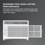 TCL 5000 BTU Window Air Conditioner, Compact Energy Efficient AC Unit with Fan & Reusable Filter for Bedroom, Living Room, Garage, Other Rooms Up To 150 Sq. Ft.