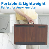 VUMBRX Lap Desk with Cushion, Fits 17in Laptop Tray Wrist Rest Mouse Pad