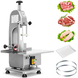 EKway Commercial Electric Meat Saw, 750W Bone Saw For Butchering,110V Meat Bandsaw, Bone Cutting Machine with 2 Saw Blades,0.39-4.3 Cutting Thickness,Sawing for Chicken Fish Chops Bone Trotter Beef