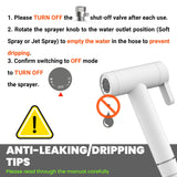 Terapaton RV Bidet Sprayer – All Metal, RV Handheld Bidet with Water Hose & RV Fitting, Wall-Mount Toilet Sprayer for Motorhomes, Fifth Wheels, Trailers & Campers Toilet (WallMount)