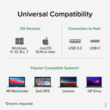 Plugable USB 3.0 Universal Laptop Docking Station Dual HDMI Monitor for Windows and Mac, USB 3.0 or USB-C Plugable