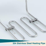 Electric Deep Fryer Stainless Steel with Basket and Lid - 6.34 QT/6 L Capacity, 1800 Watts, 120V Countertop Fryer for Home Kitchen and Restaurant