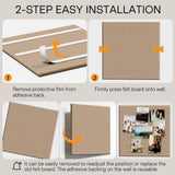 MaxGear Extra Large Bulletin Board 72" x 48", Tan Felt Wall Tiles Pushpins