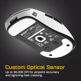 ENDGAME GEAR OP1w 4k v2 Wireless Gaming Mouse White – 30K DPI Optical Sensor, 4000Hz Polling, Hot-Swappable Switches & Claw-Grip Design