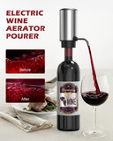 PENTASPI Electric Wine Opener Set, 4 in 1 Electric Wine Bottle Opener, Rechargeable Corkscrew Opener with Aerator, Foil Cutter, Vacuum Stopper, Ideal Present for Wine Lovers, Party, Wedding