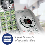 Phone Answering System with Caller ID/Call Waiting, 1 Cordless Handset, Silver/Black VTech
