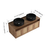 Pluriton 48'' Bathroom Vanity with Sink, Double Sink Bathroom Vanity