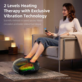 ALLYOUGER Shiatsu Foot Massager with Heat,Vibration,Air Compression and Deep Kneading for Plantar Fasciitis, Neuropathy,Improve Foot Wellness,Gifts for Women & Men（Black）