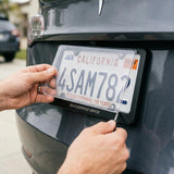 Zone Tech Clear License Plate Cover Frame Shields - 2-Pack All Weather Novelty/License Plate Bubble Shields -Fits Any Standard US Plates-Protects Front and Back License Plates