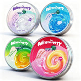 WATERELF 4Pc Transparent Putty Slime for Kids, Fidget Sensory Artistic Therapy Putty Toys for Boys Girls Adults, Stress Relief Non-Sticky - Each 3.11 Inch 3.2 Oz