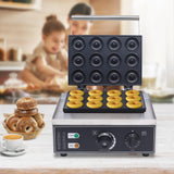 12 Compartments Electric Donut Maker Machine, Commercial Mini Donut Machine 1550W Electric Nonstick Doughnut Making Machine Donut Machine for Doughnut Breakfast Home Desserts