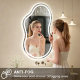 miskerm Irregular Cloud LED Bathroom Mirror 60x32
