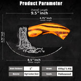 AFHZAM Pizza Cutter Axe Handmade Viking Pizza Axe Kitchen Tool Medieval Slicing Pizza Cutter with Sheath | Hunting & Camping Viking Axe | Viking Gifts For Men (PzAxe-392)