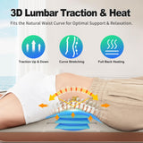 comrelax Full Body Massage Mat with 3 Heating Zones, Head & Neck Support Pillow, Soft Foldable Relaxation Pad with Gentle Vibration for Bed, Floor or Couch, Home Use