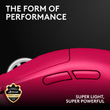 Logitech G PRO X Superlight 2 Wireless Gaming Mouse - Magenta