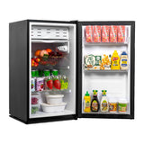 Techomey 3.2 Cu.Ft Mini Fridge for Bedroom, Small Refrigerator with Single Door & 7 Level Adjustable Thermostat, Mini Fridge for Office, Dorm, Apartment, Black