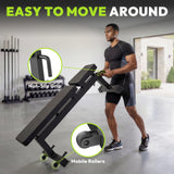 HANDBODE Adjustable Weight Bench for Full Body Workout, 1300 lb Weight Capacity Bench Press Bench of Home Gym Strength Training, Incline Upright Flat Utility Workout Bench with 40 lb Dumbbells