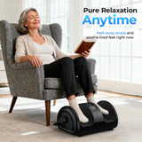 HTM Foot Massager Machine with Heat – Shiatsu Style Foot Relaxer with 3 Speeds and 3 Modes, Versatile Control, Ideal Gift for Men and Women, Perfect for Home and Office Relaxation
