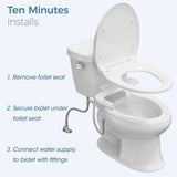 Bidet Attachment for Toilet - Dual Nozzle (Frontal & Rear Wash) BIGCOW